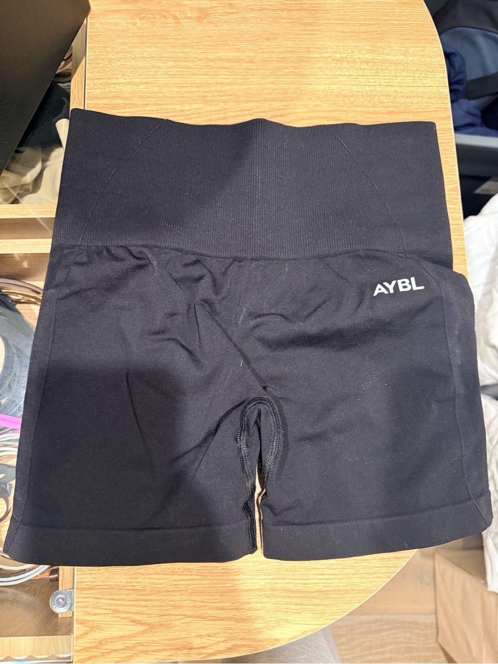 AYBL Black High-Rise Women's Bike Shorts